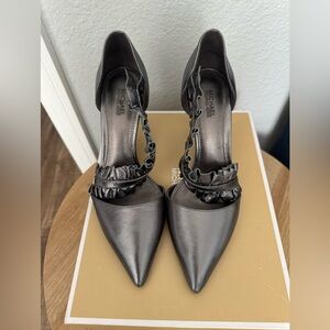 Michael Michael Kors Bella Metallic Pump Heels